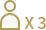 3 adults