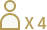 4 adults